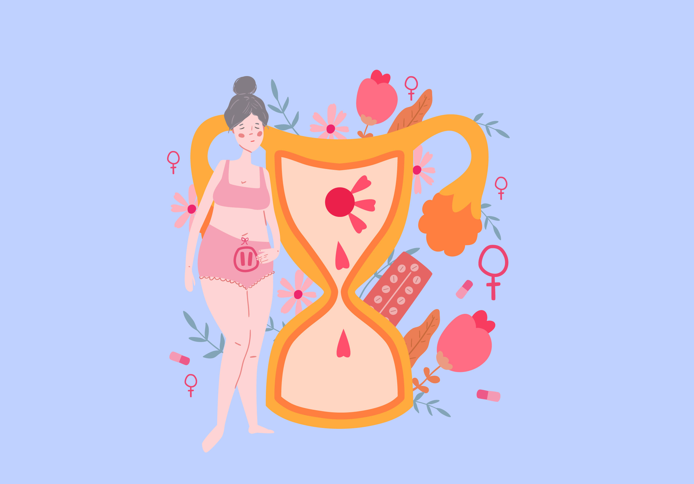 大姨媽來了，經痛的原因