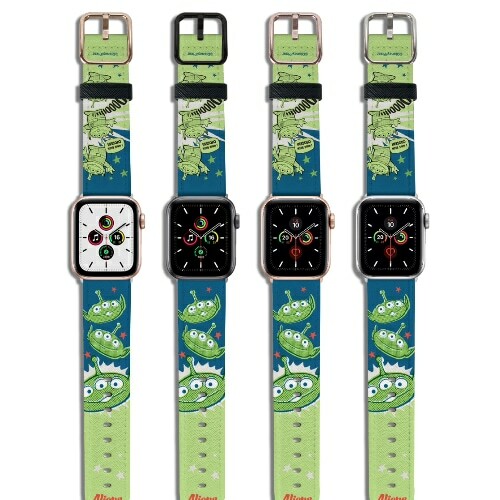 迪士尼 Disney-Apple Watch錶帶-皮革系列-三眼仔大集合