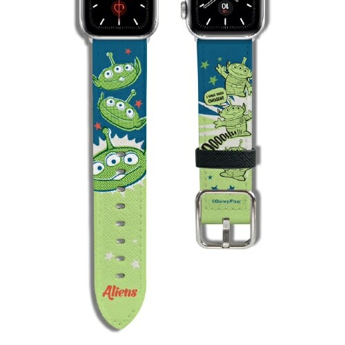 迪士尼 Disney-Apple Watch錶帶-皮革系列-三眼仔大集合