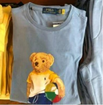 [S] PRL POLO BEAR SHORT SLEEVE T-SHIRT,BLUE BEAR, 710852300019 (SRL38)