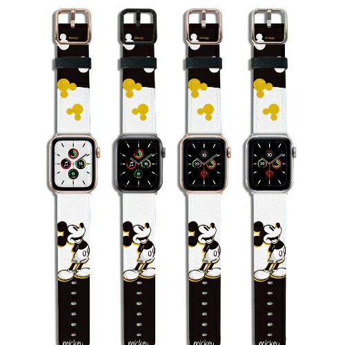 迪士尼 Disney-Apple Watch錶帶-皮革系列-米奇 Mickey