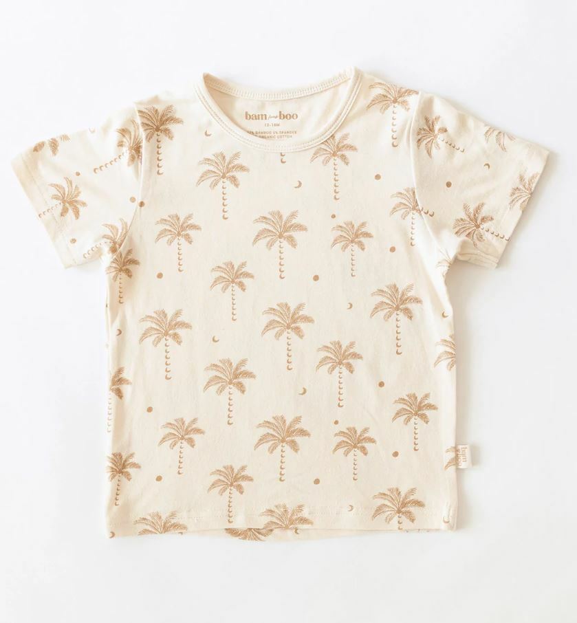 BAM LOVES BOO 竹纖維印花T恤 Oasis Moon Tee 綠洲月亮