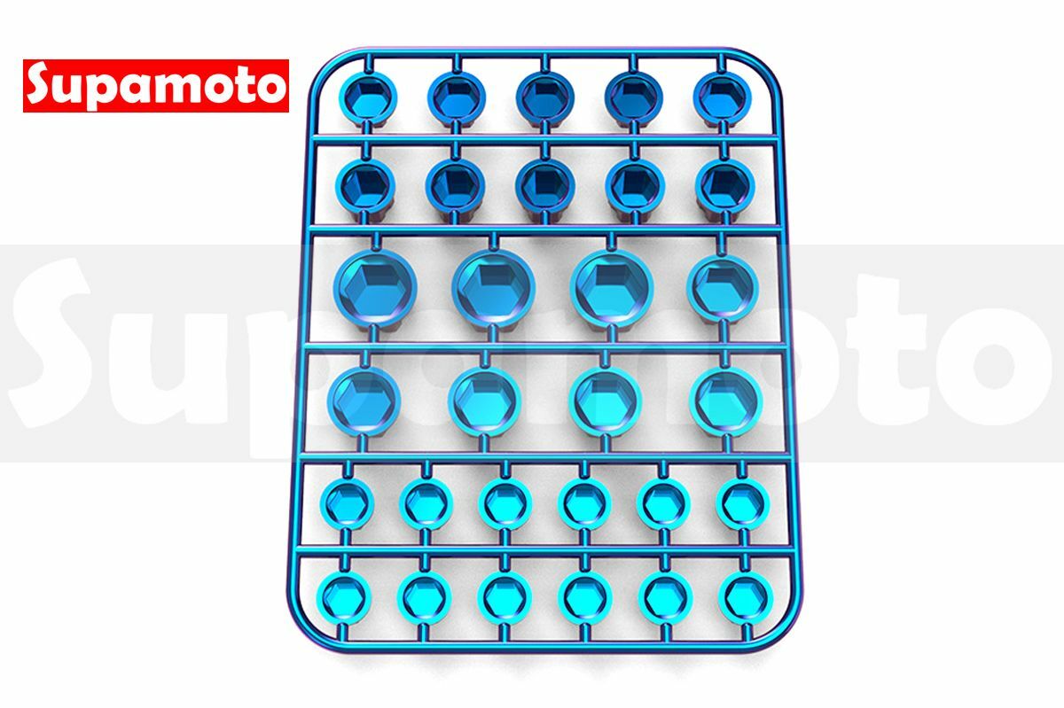 -Supamoto- 彩鈦 米字 螺絲蓋 裝飾 螺絲 彩色 六角 螺絲蓋 燒鈦 正鈦 鈦合金 鋁合金