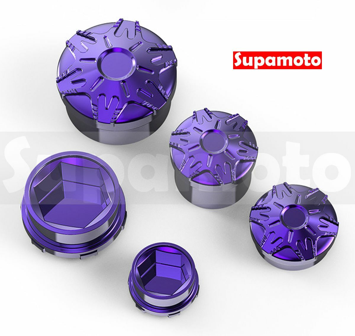 -Supamoto- 彩鈦 雪花 螺絲蓋 裝飾 螺絲 彩色 六角 螺絲蓋 燒鈦 正鈦 鈦合金 鋁合金