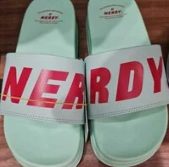 [S] NERDY BIG LOGO SLIPPERS,MINT, SN106 (SN106)