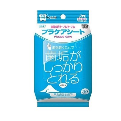 日本直送 TAURUS  貓犬用 齒垢潔淨濕紙巾 30pcs