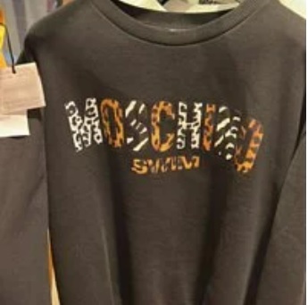 [S] MOSCHINO SWIM SWEATSHIRT,BLACK, 3B1704-2321-0555 (SM214)