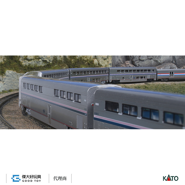 完成品 Nゲージ 米国型 KATO Chicago Metra 機関車+客車5両セット