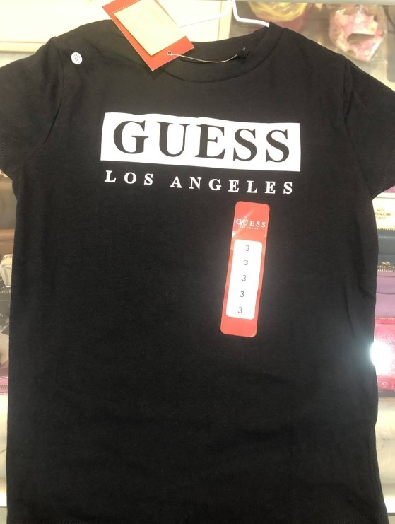 [S] GUESS GREG LOGO CREW TEE SHIRT,JET BLACK, N1YIB0RI7R1-JBLK [FINAL SALE]  (SGU95)
