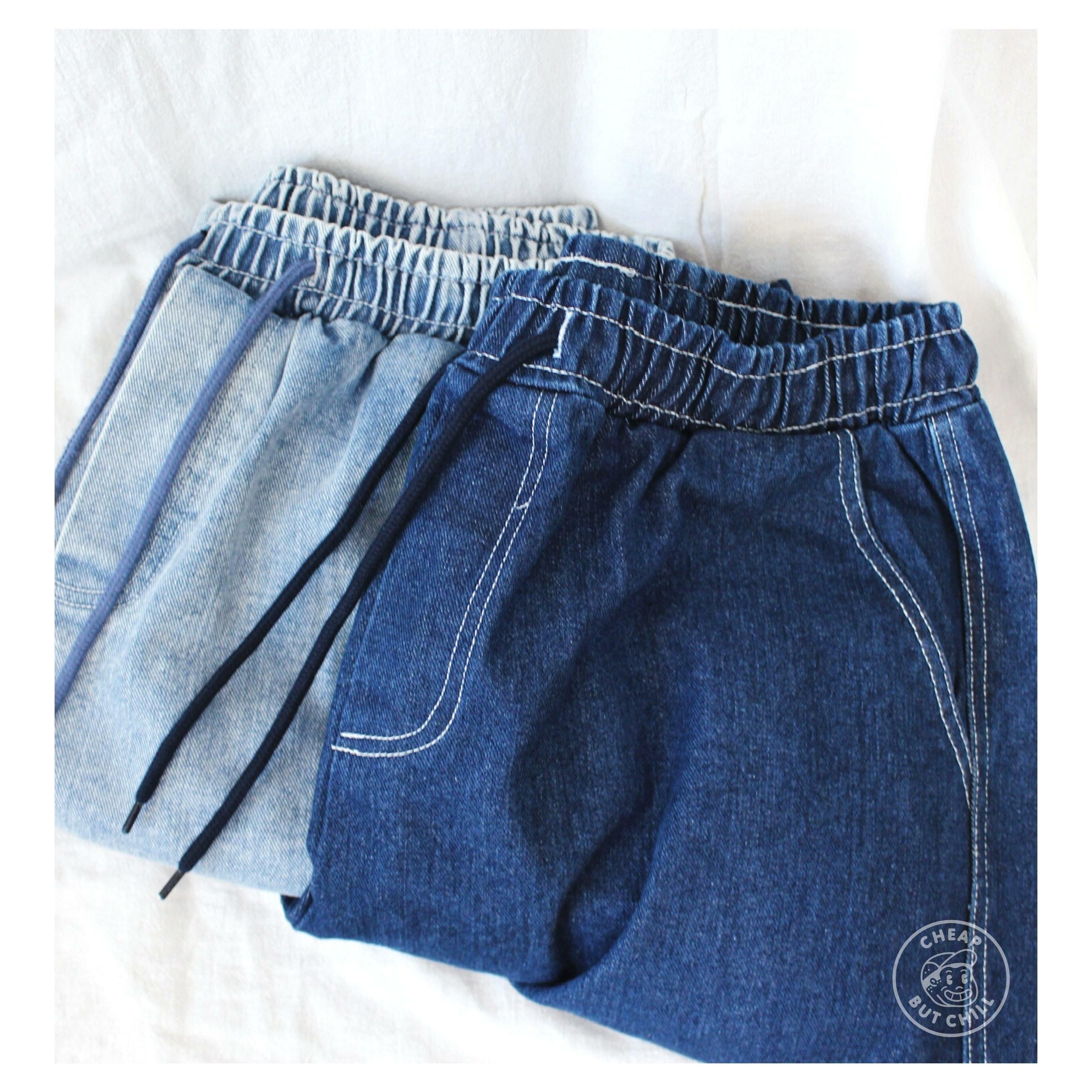 SOLD OUT ✦ 闊身綁繩短牛 (兩色入)