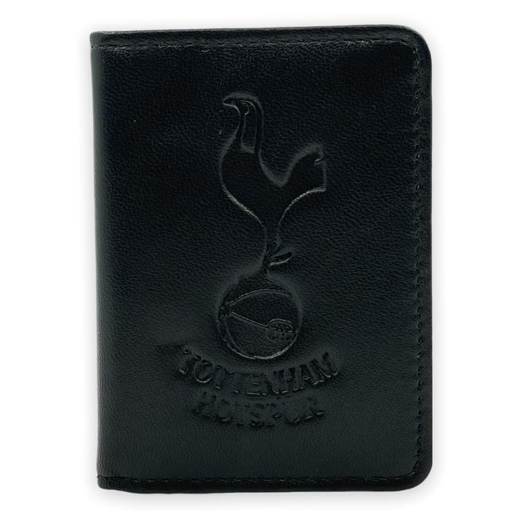 熱刺黑色會徽皮革卡片套