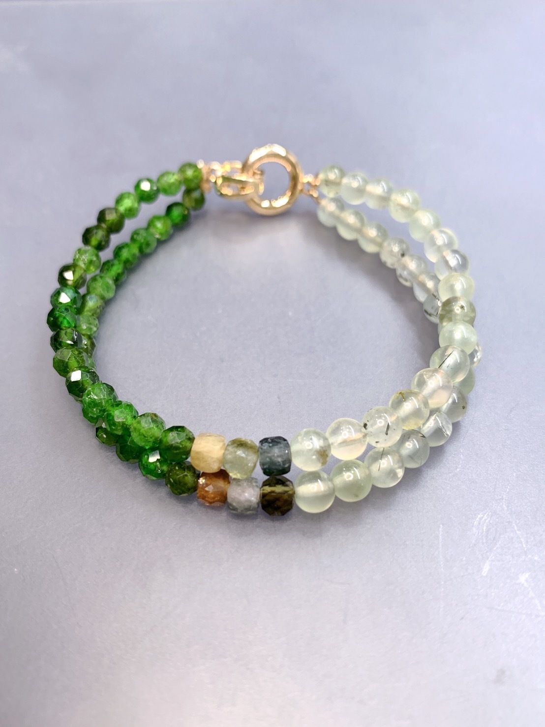 世界名畫系列_秀拉大碗島的星期天丨事業與療癒力丨綠透輝石、葡萄石、碧璽