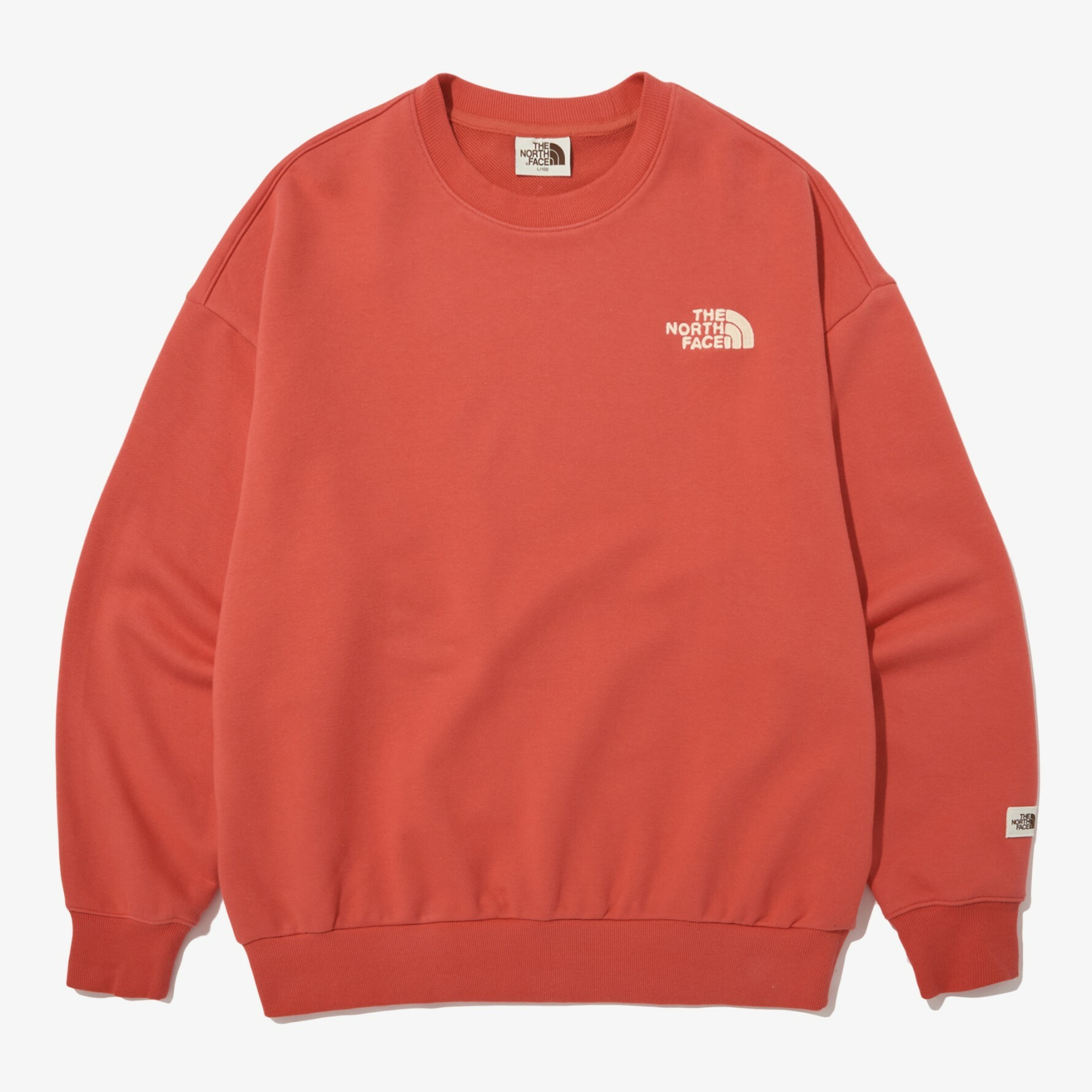 THE NORTH FACE 白標BONNEY SWEATSHIRTS 長袖衛衣橘紅NM5MN50N