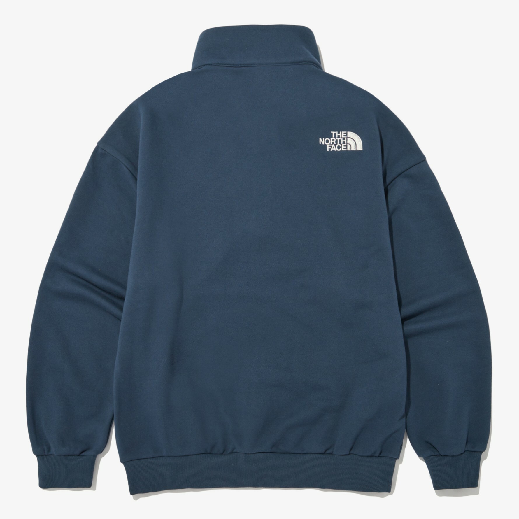 THE NORTH FACE 白標 COMFY HALF ZIP 拉鍊 開襟衫 長袖 深藍 NM5MN52L
