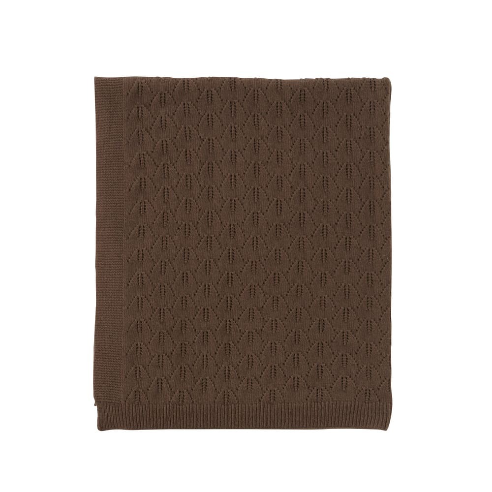 OYOY Lana 羊毛菱格萬用毯 / 摩卡棕