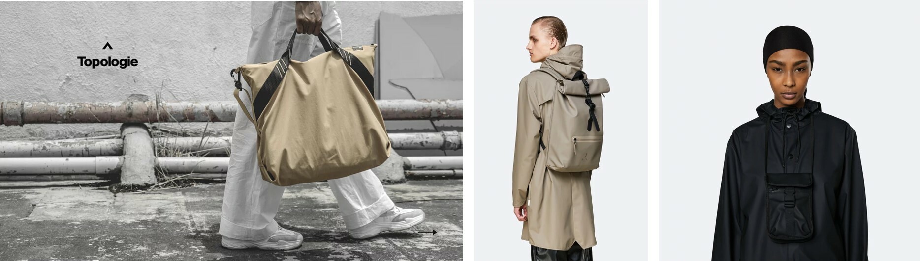 選擇對的外出包很重要，防水包能保護東西不被雨水淋濕。