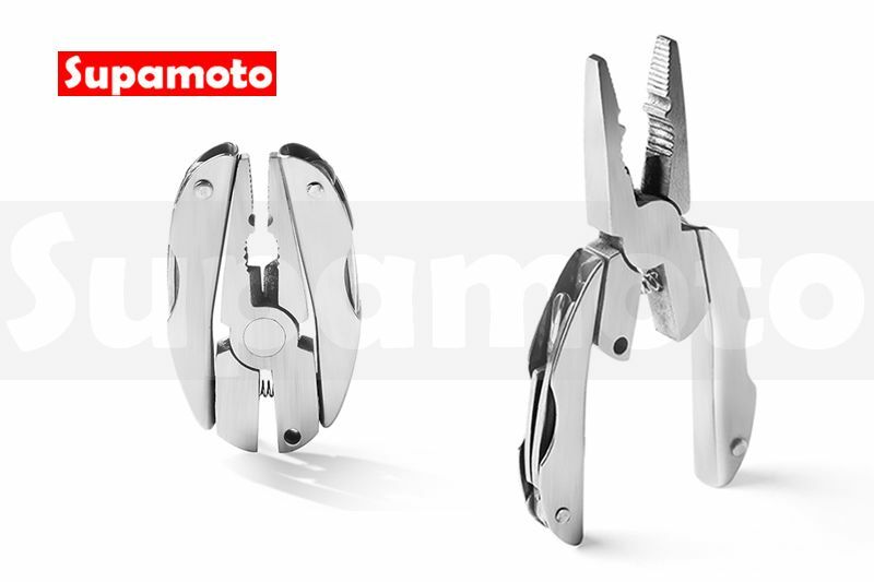 -Supamoto- 摺疊 工具 B款 工具鉗 不鏽鋼 工具組 隨身 鑰匙圈 十字 收納袋 開瓶器