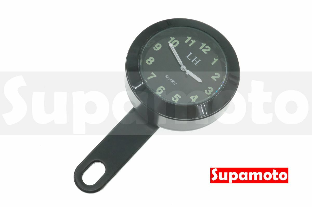 -Supamoto- 車把 時鐘 防水 速可達 檔車 M6 手把 復古 重機 電鍍 時間 握把 手錶