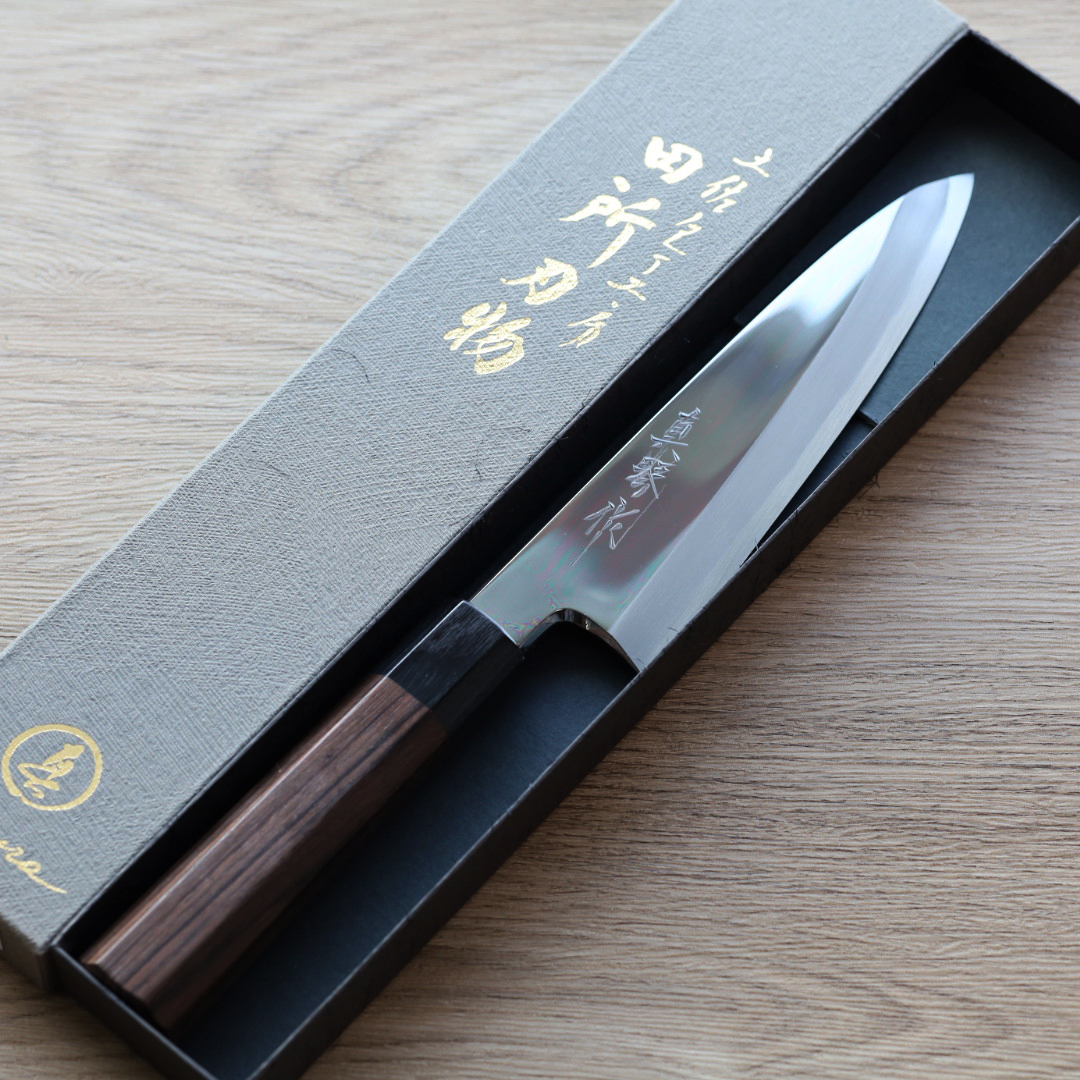 田所真琴 原創出刃 165mm 白紙鋼 鏡面