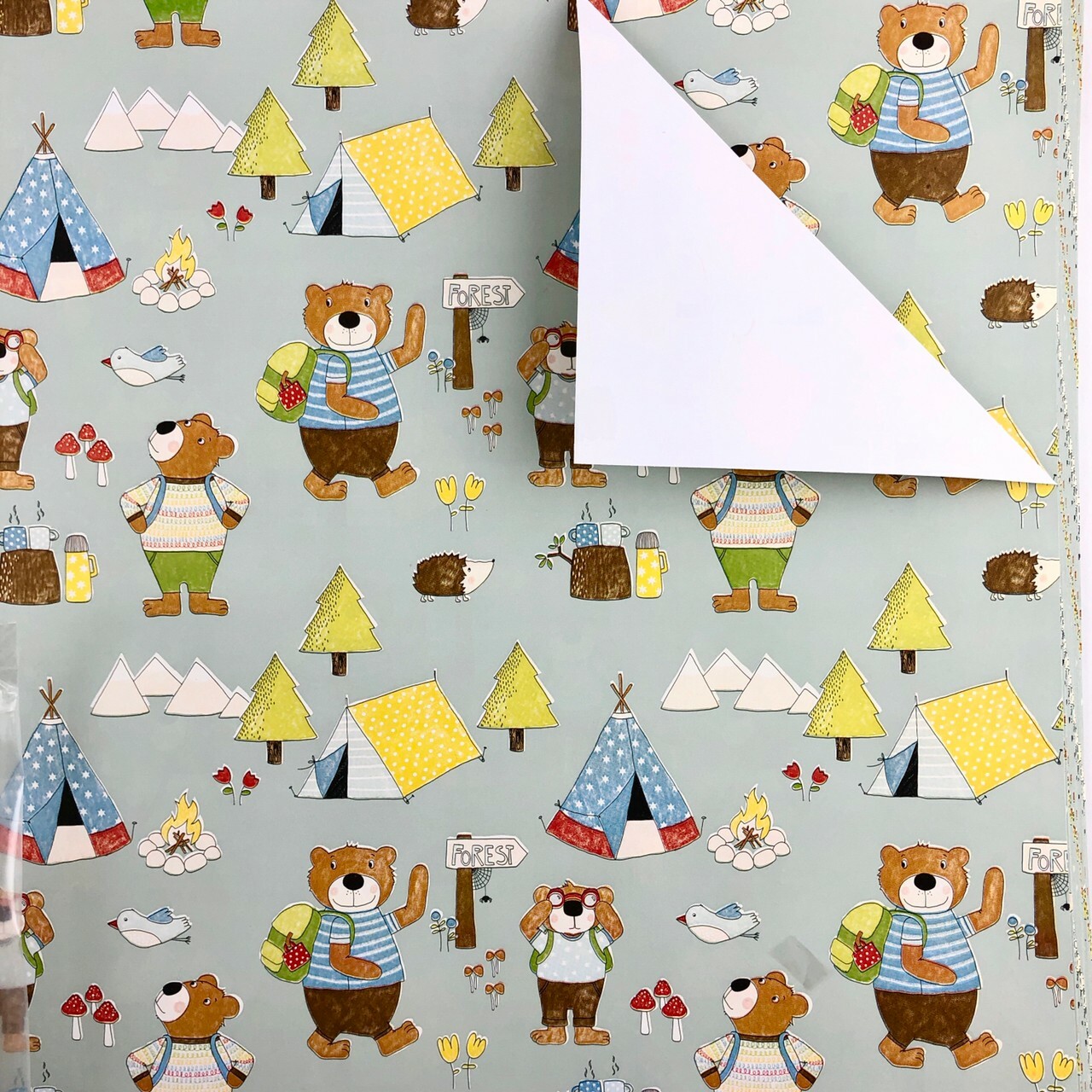 熊愛露營/歐洲進口包裝紙