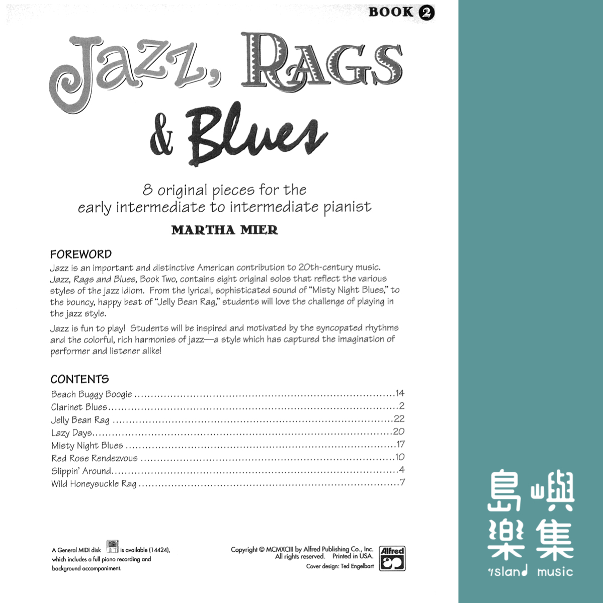 JAZZ RAGS & BLUES 2/PNO/BK&ACODE