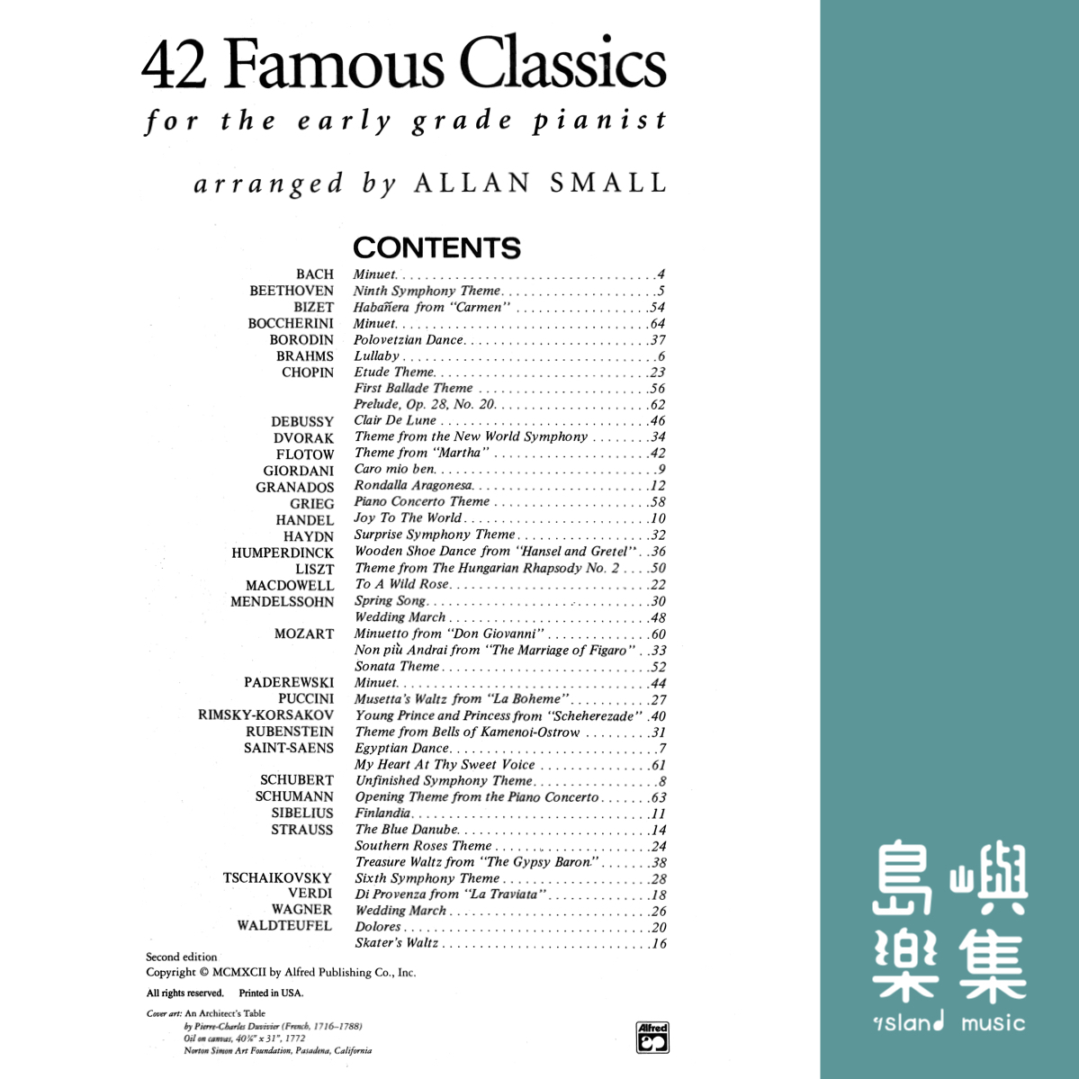 42 FAMOUS CLASSICS FOR Piano