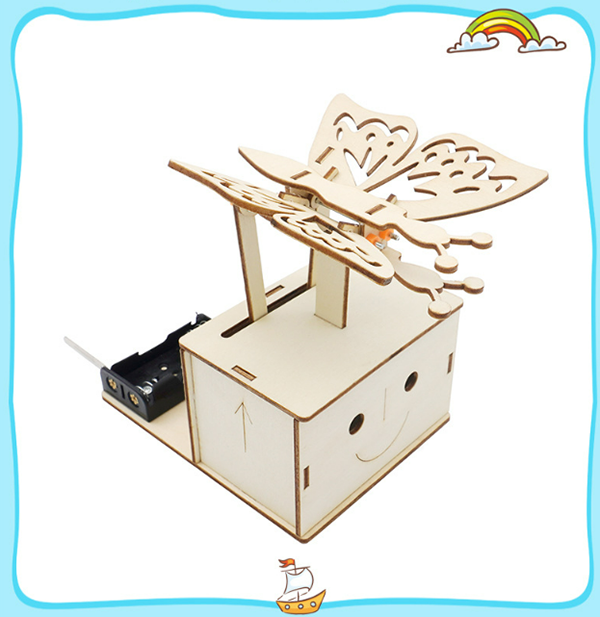 STEM拼裝電動蝴蝶飛舞材料包 J-31B