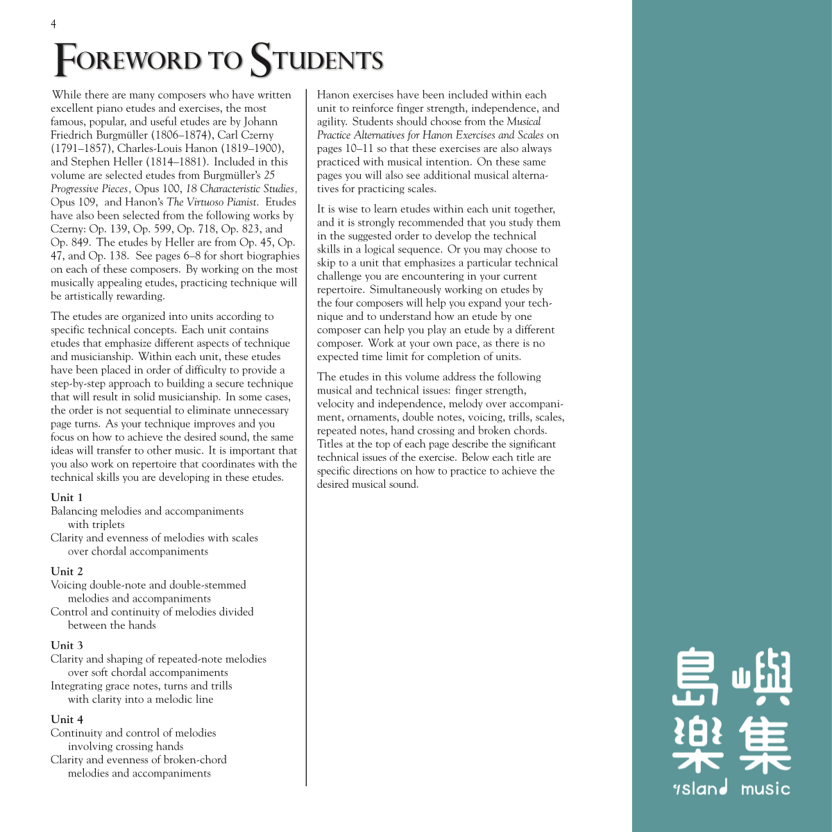 Burgmüller, Czerny & Hanon 綜合版本練習曲 2