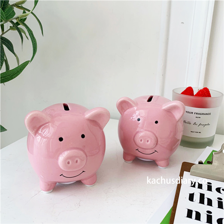 pink pig money box