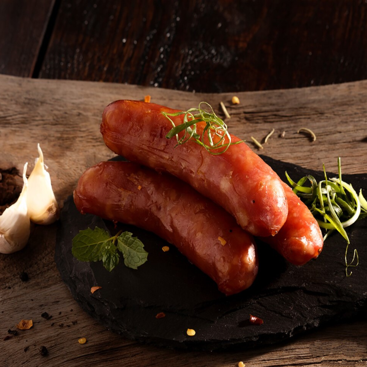 台灣老街爆汁香腸 (經典蒜香味) 300g