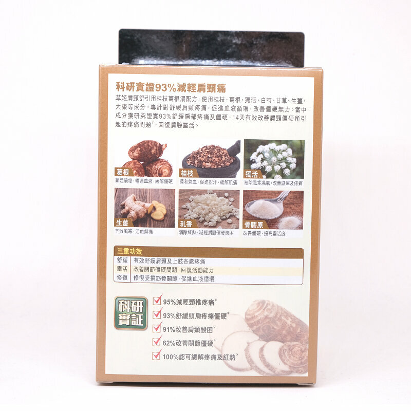 【快速擊退肩頸酸痛】肩頸舒60粒[低頭族而設,改善繃緊酸痛]