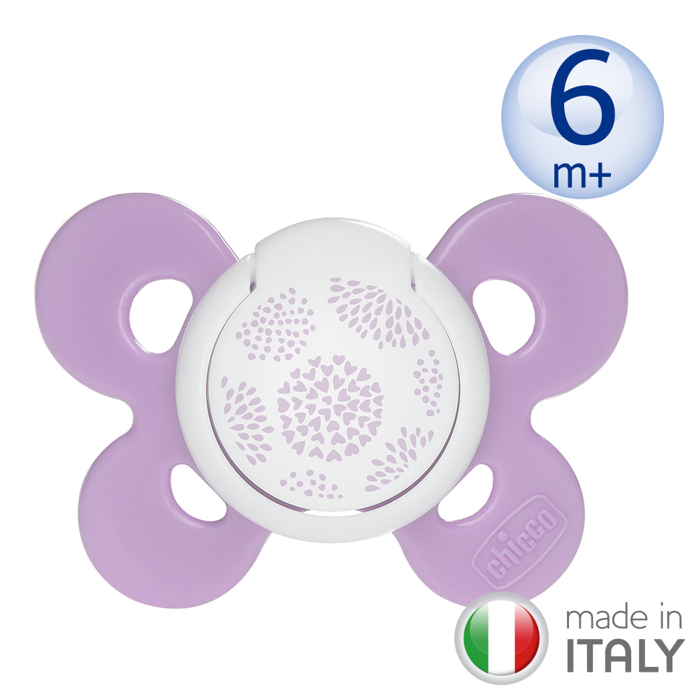 舒適哺乳-機能型矽膠安撫奶嘴1入-紫