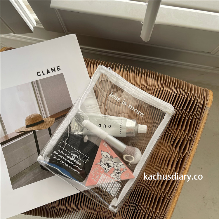 transparent cosmetic bag