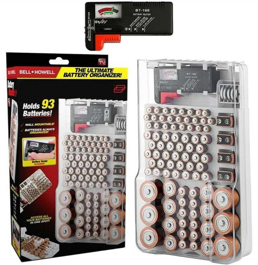 大容量電池收納盒(附贈測電器)