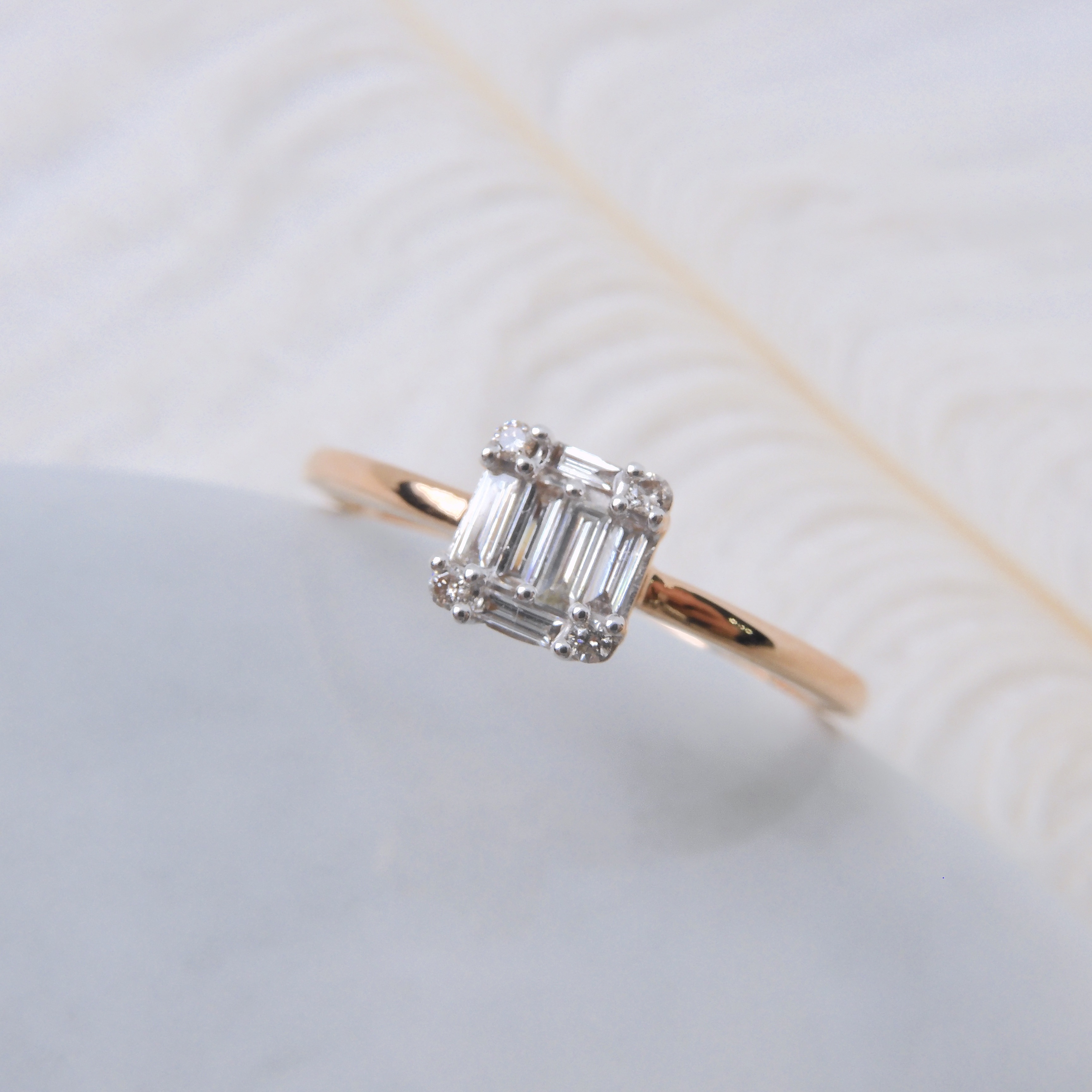 18K金 0.19ct 鑽石戒指