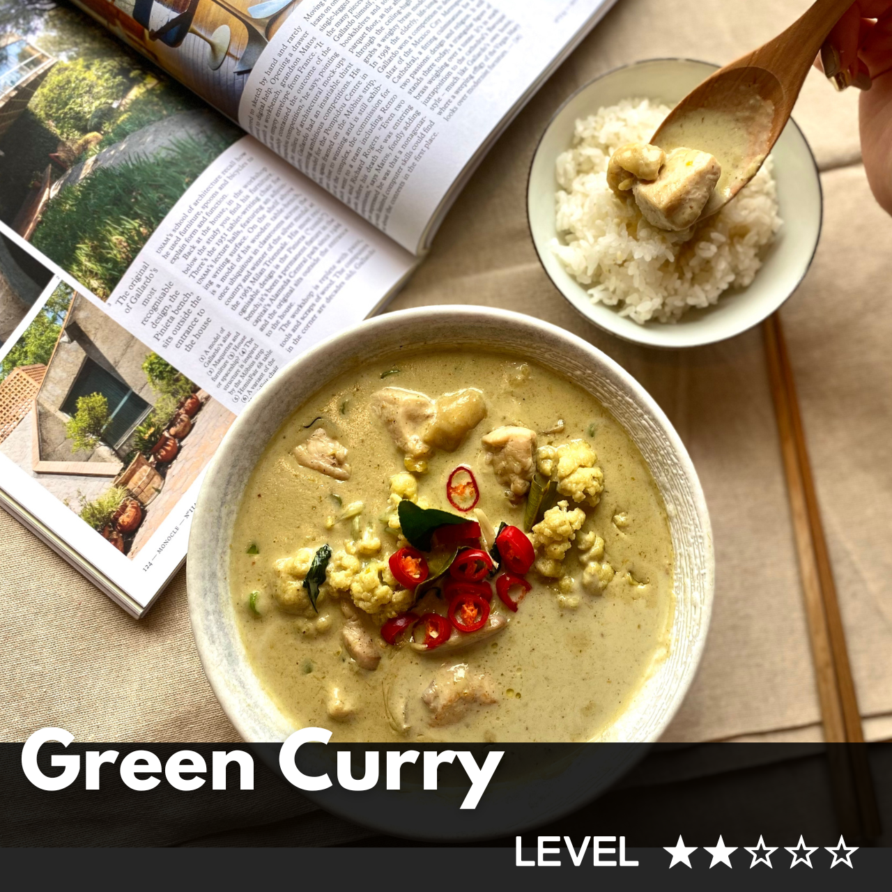 【泰式綠咖哩雞】食譜食材箱