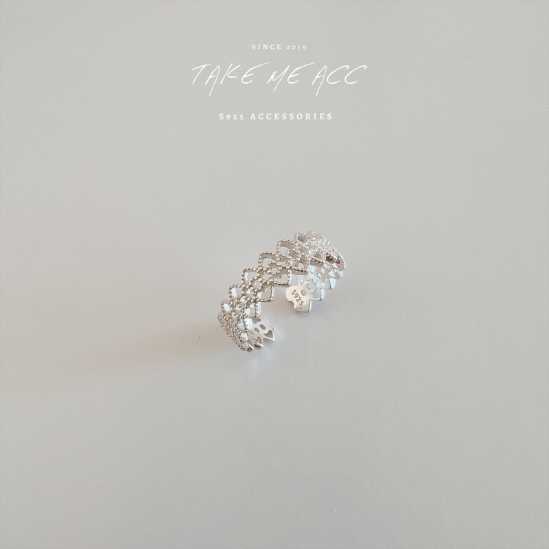 超美蕾絲戒｜純銀戒指