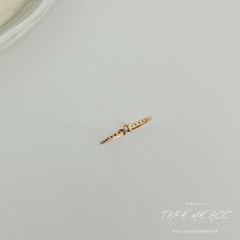 小星星｜純銀戒指