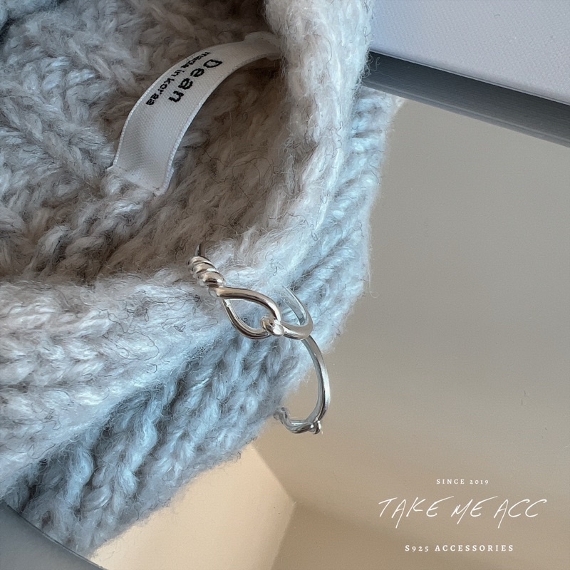 螺旋拉環｜純銀戒指