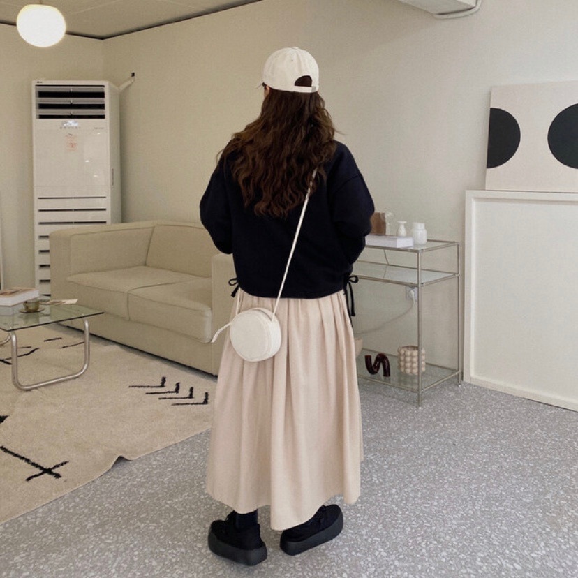 【預訂】親膚！素色傘裙（3色）