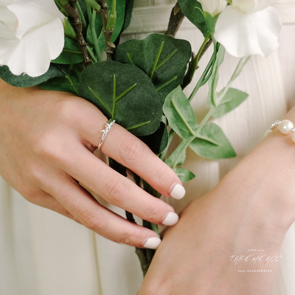 小打結戒｜純銀戒指