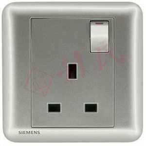 西門子 DELTA®seata 13A 單位開關插座(白/銀)