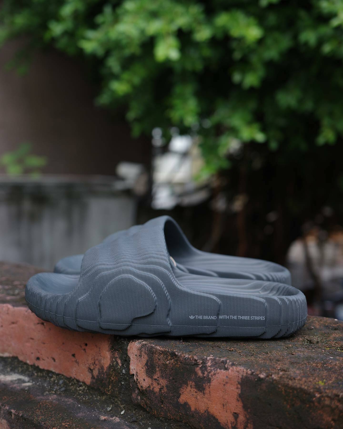 Adidas Adilette 22 波紋防水拖鞋 3d列印設計 水波紋拖鞋 奶茶GX6945