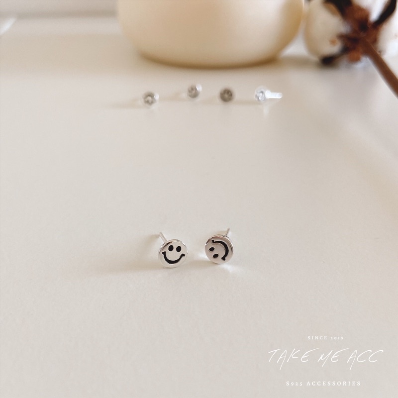好豪好可愛的燦爛微笑｜全純銀耳環