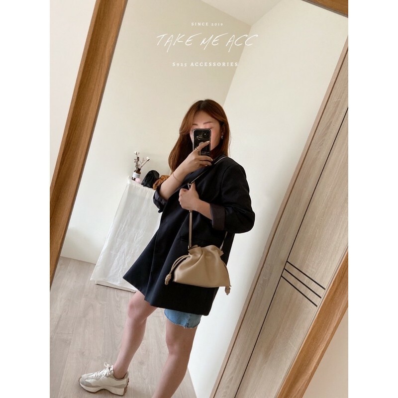 小款/一點都不廢的超美真皮抽繩水桶小包｜Take Me 闆娘嚴選真皮包