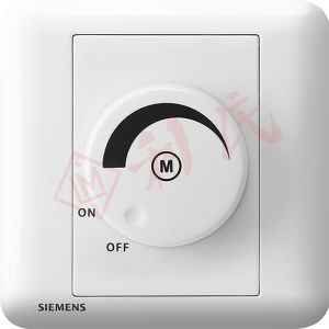 西門子 DELTA®seata 風扇轉速開關器 (白/銀)