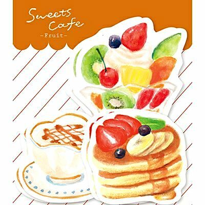 Furukawashiko Die-cut Letter and Envelope Set－Sweets Cafe Series (Japanese Stationery Brand)