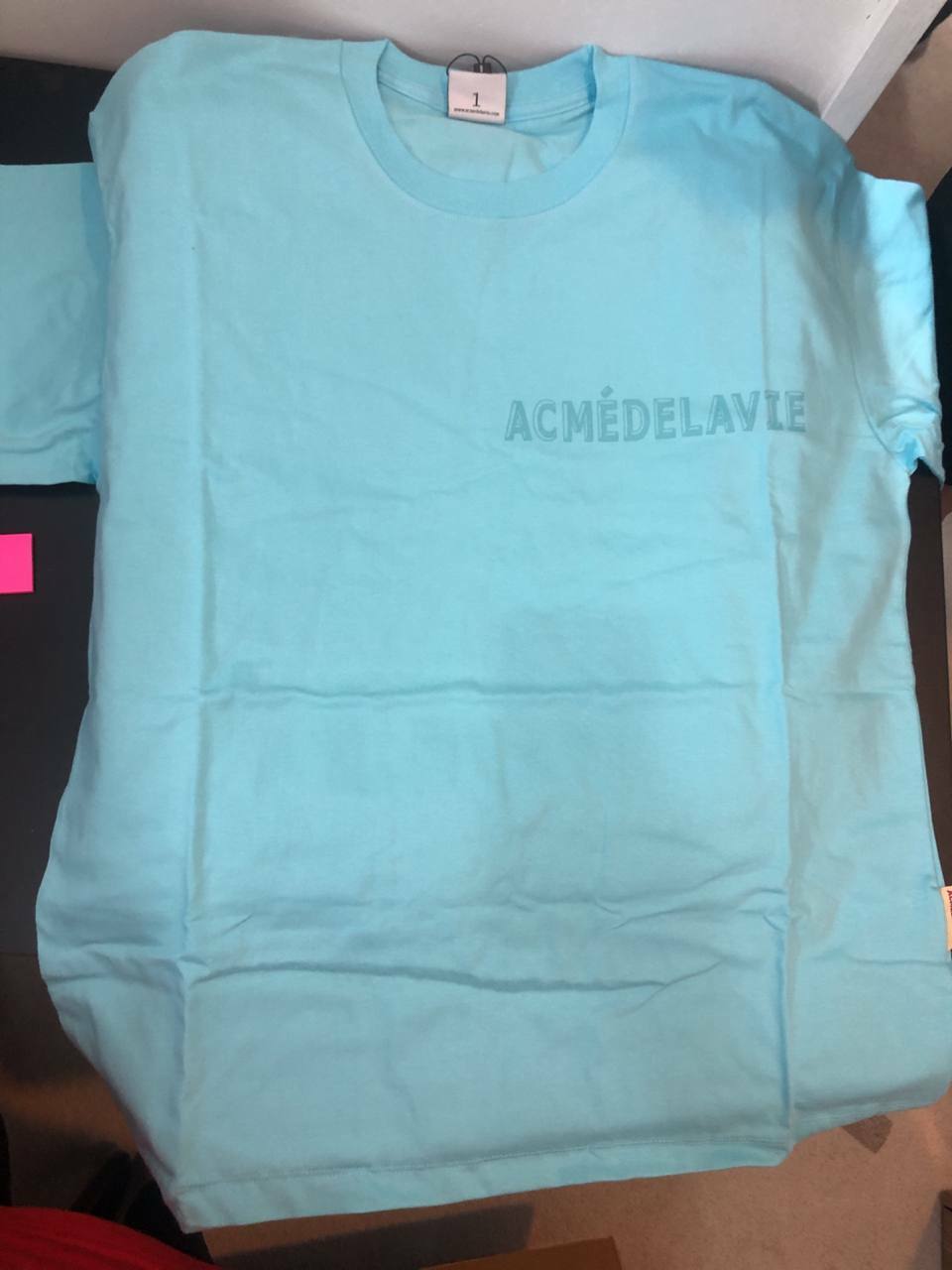[S] ADLV LOGO PLAY SIMPLE LOGO SHORT SLEEVE T-SHIRT,BLUE, ADLV21FW-SSL3PS-BLUE (SAV67)