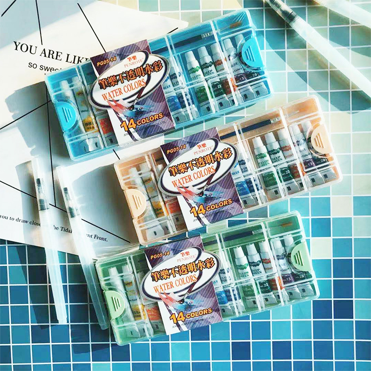 【PENROTE筆樂】14色不透明水彩