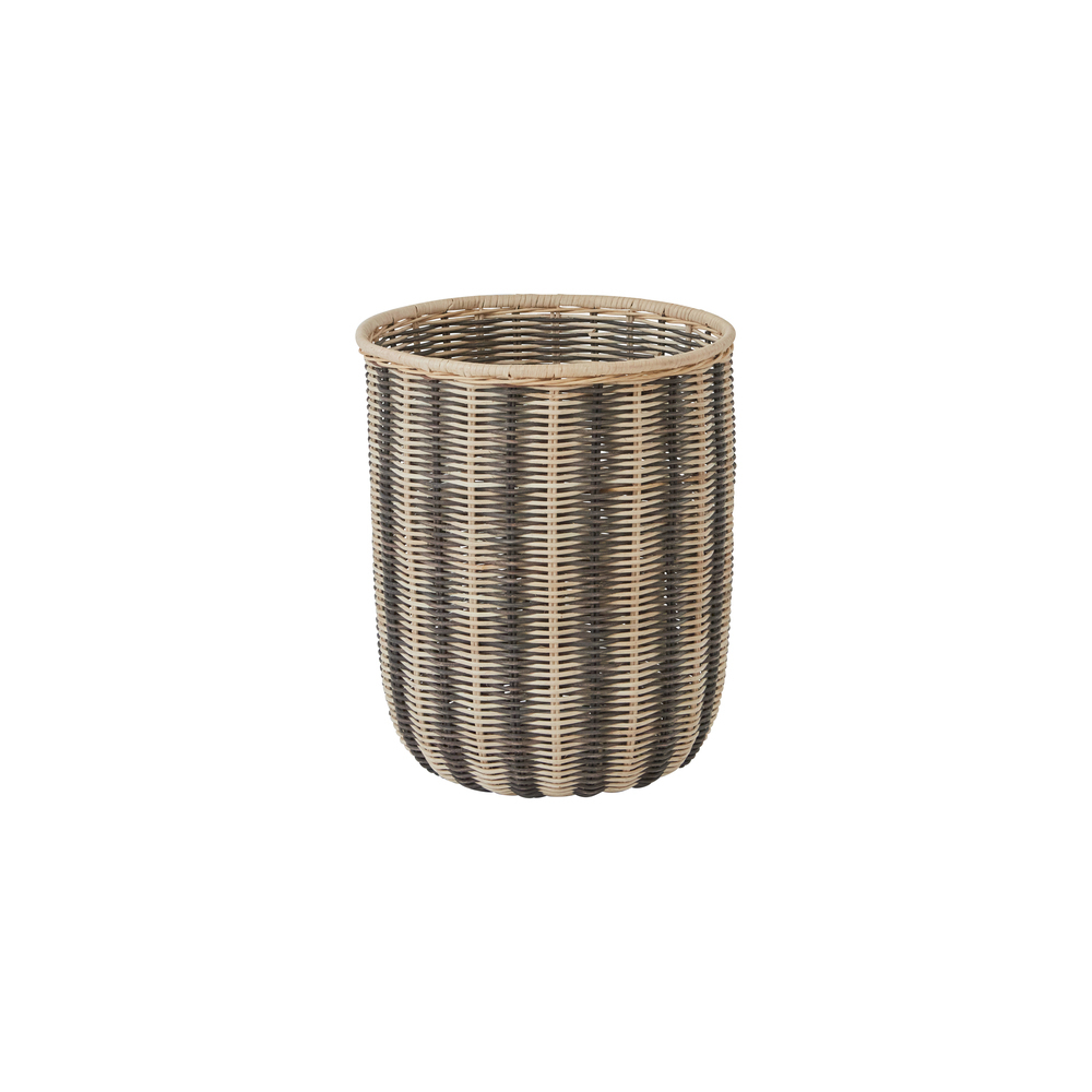 OYOY 條紋藤編收納籃